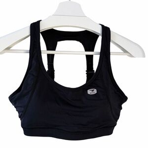 SUGOI Black Jackie Bra Racerback Performance Sports Bra m